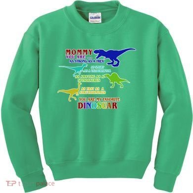 Favorite Dinosaur Mom Kids Sweatshirt