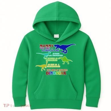 Favorite Dinosaur Mom Kids Hoodie