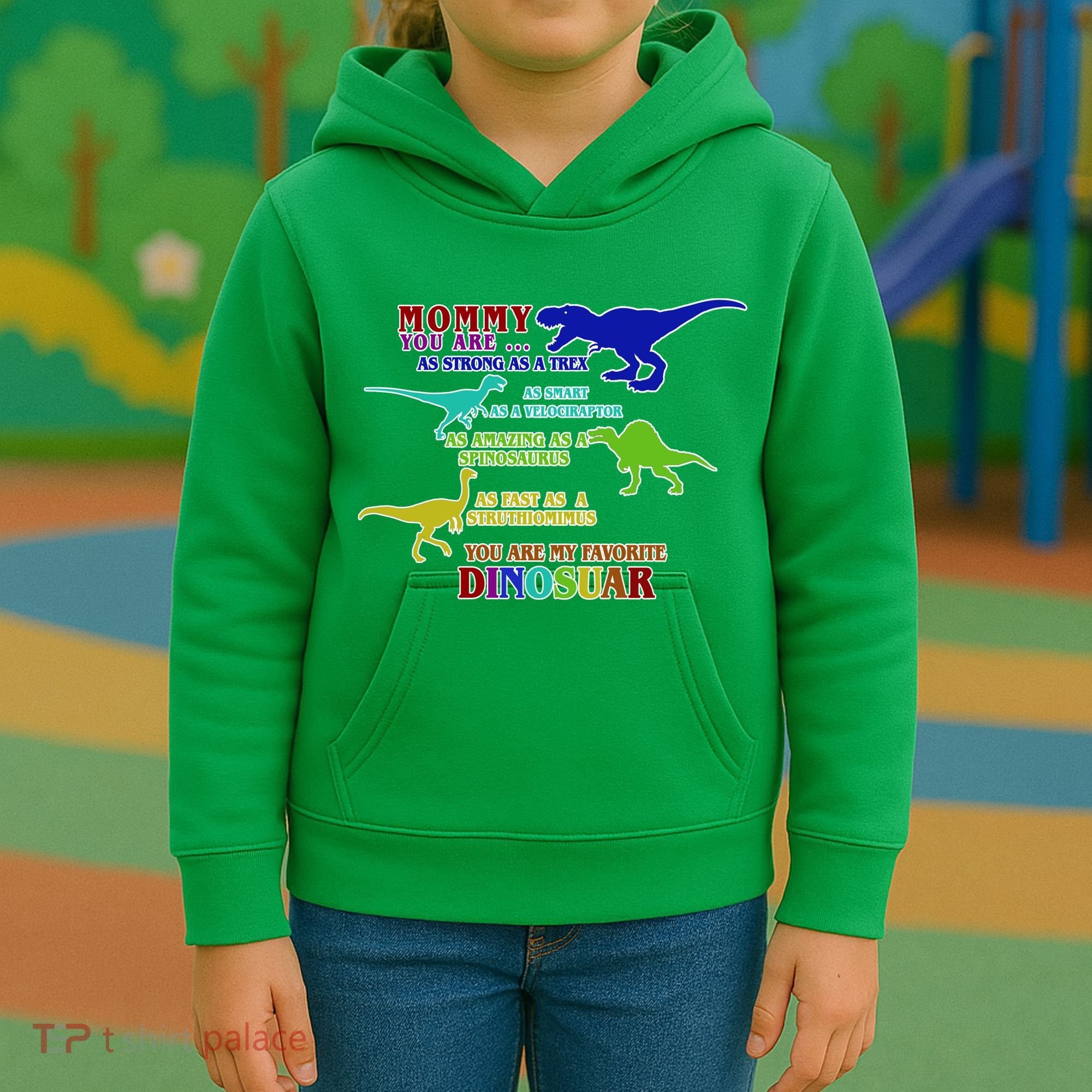 Favorite Dinosaur Mom Kids Hoodie