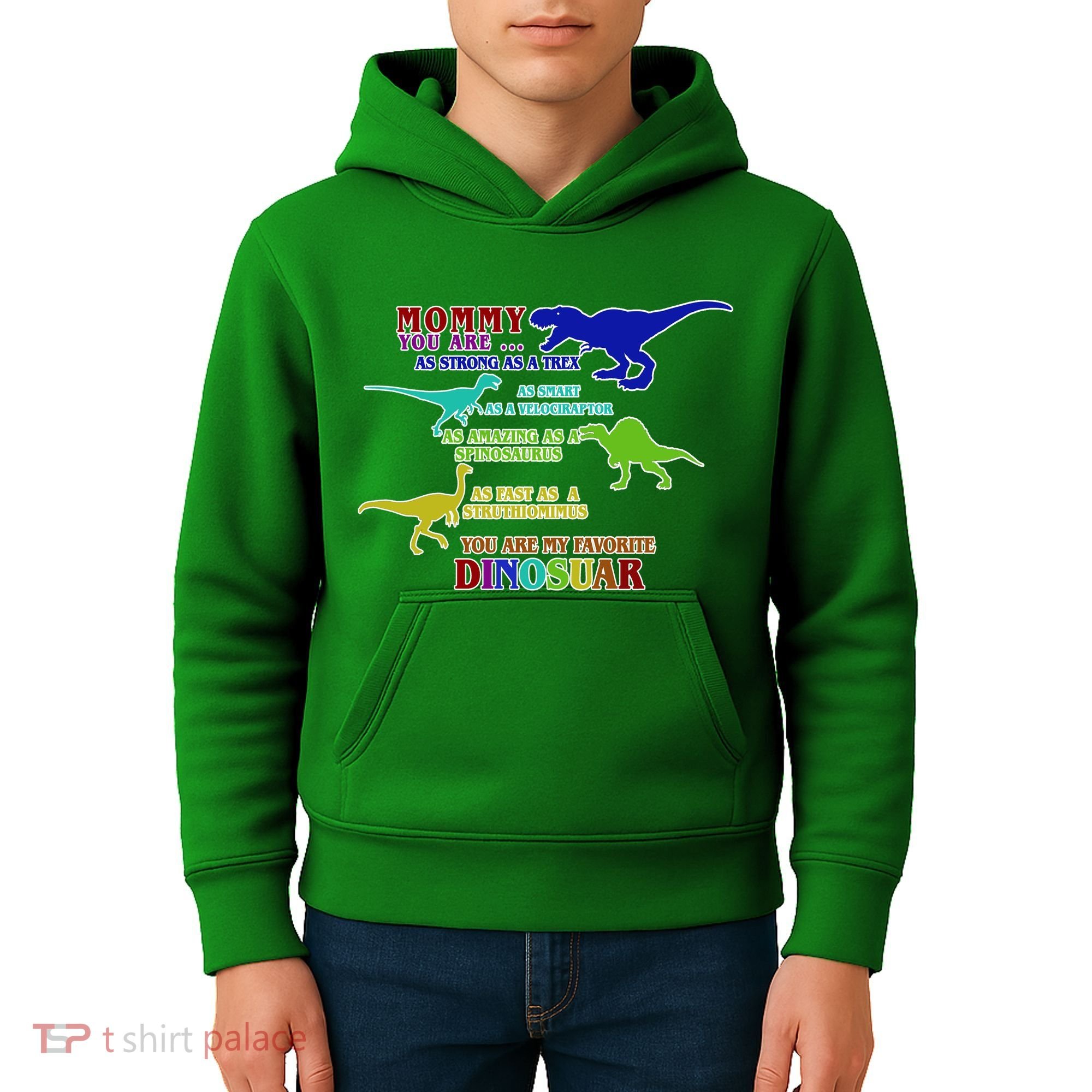 Favorite Dinosaur Mom Kids Hoodie