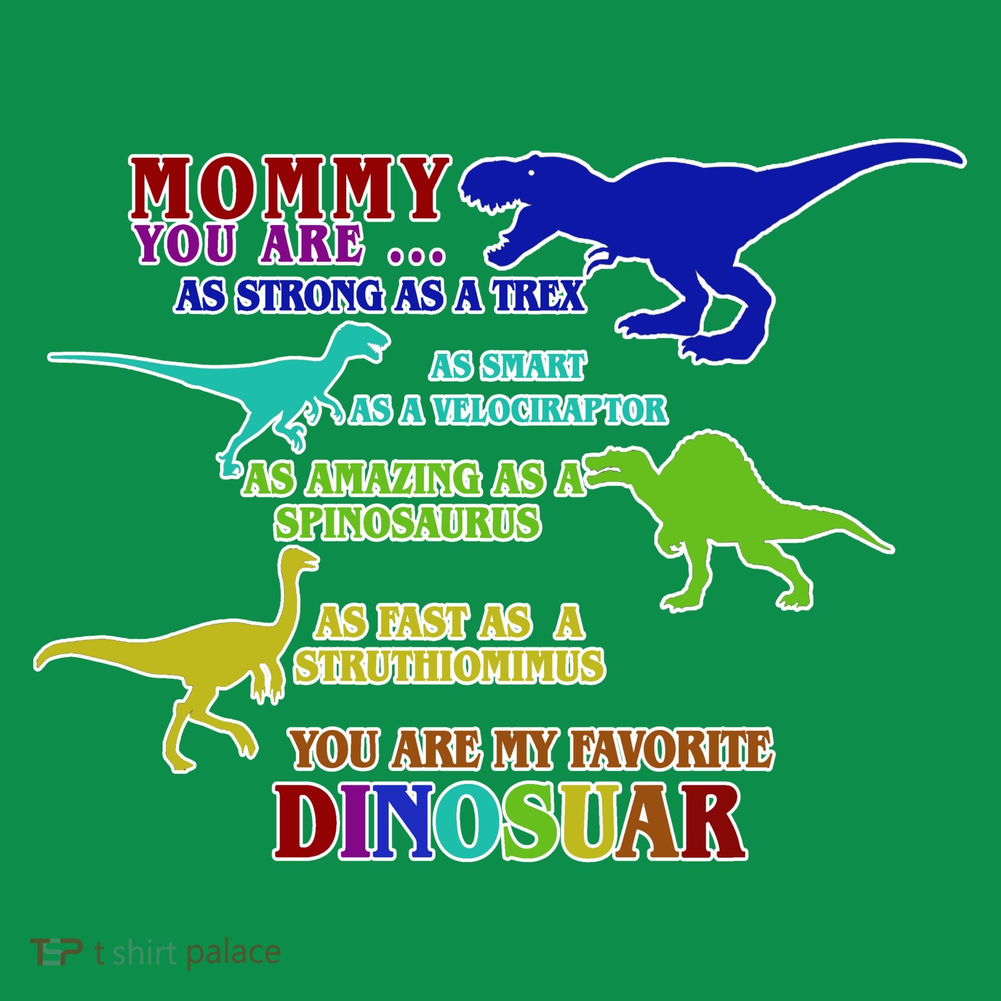 Favorite Dinosaur Mom Kids Long Sleeve Shirt