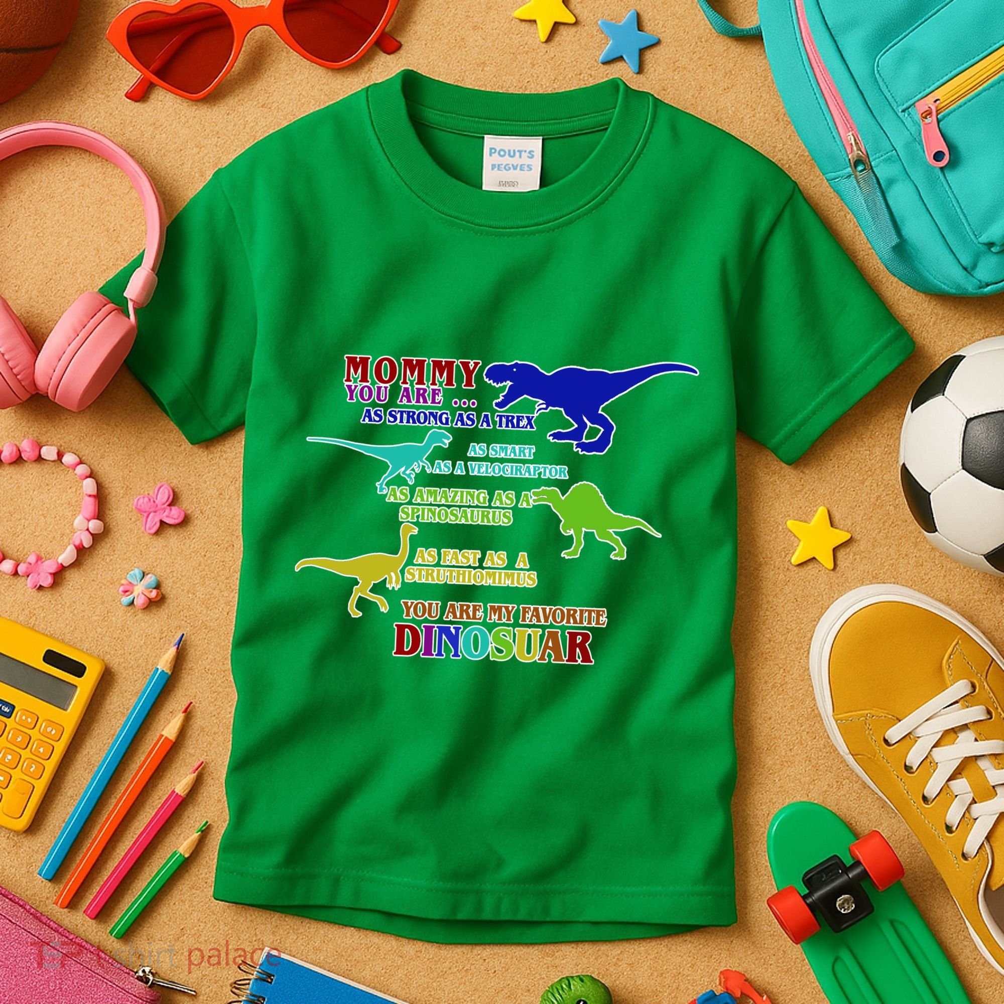 Favorite Dinosaur Mom Kids T-Shirt