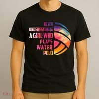 Funny A Who Play Water Polo Sports Lover T-Shirt thumb 3