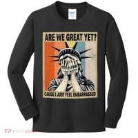 Funny Are We Great Yet Cause I Just Feel Embarrassed Kids Long Sleeve Shirt thumb 0