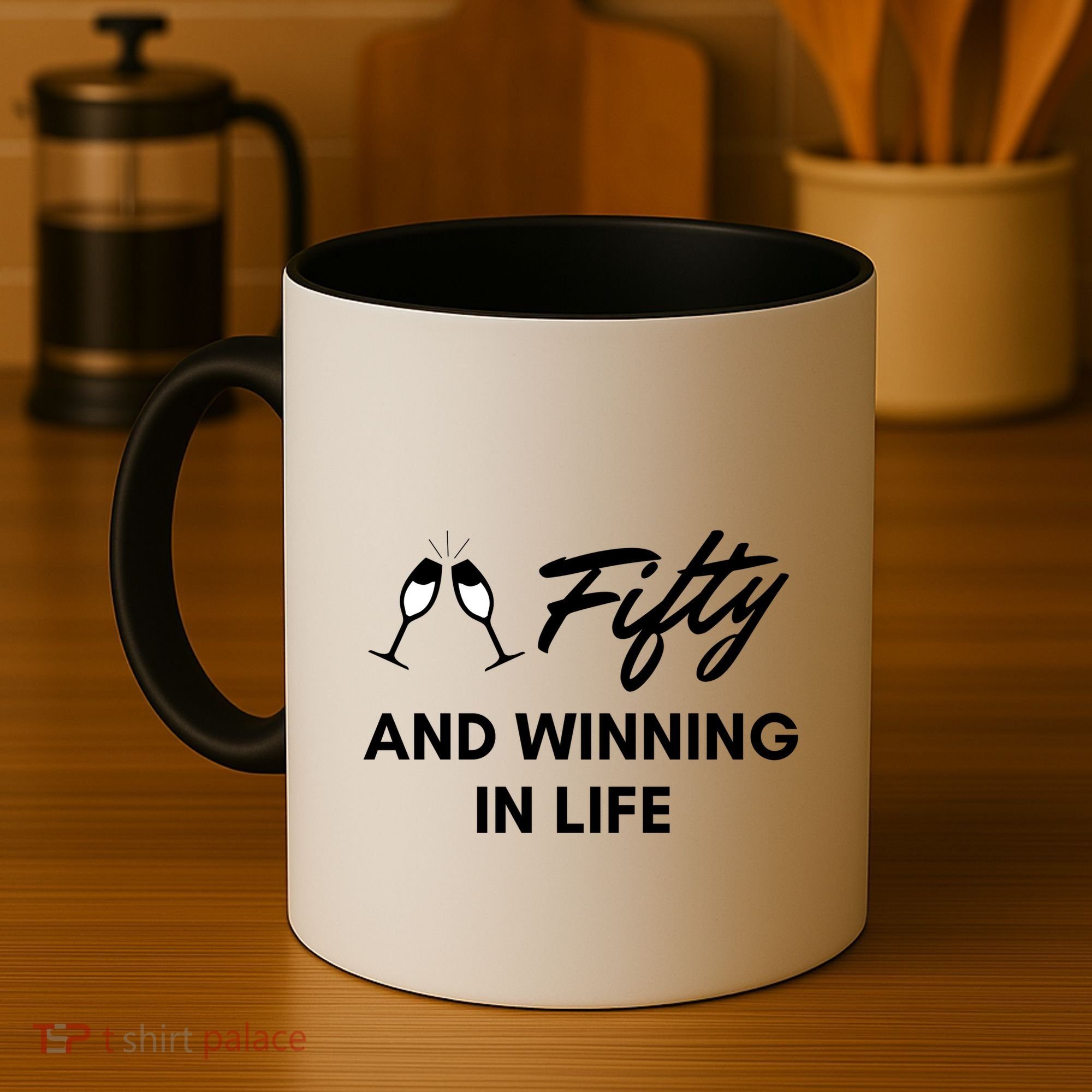 Fifty And Winning In Life Coffee Mug