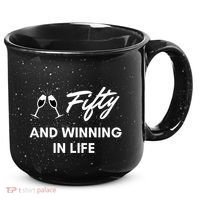 Fifty And Winning In Life 15oz Campfire Ceramic Mug thumb 0