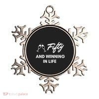 Fifty And Winning In Life Ornament thumb 0
