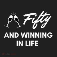 Fifty And Winning In Life Golf Towel thumb 3