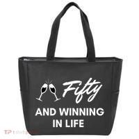Fifty And Winning In Life Tote Bag thumb 0