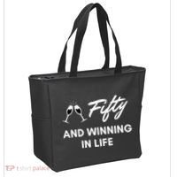 Fifty And Winning In Life Tote Bag thumb 2