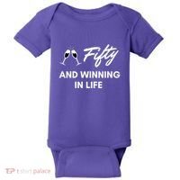 Fifty And Winning In Life Baby Bodysuit thumb 0