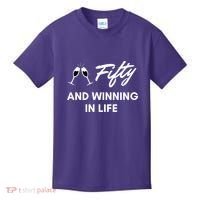 Fifty And Winning In Life Kids T-Shirt thumb 0