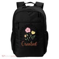 Fearfully And Wonderfully Christian Floral Backpack thumb 0