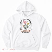 Fearfully And Wonderfully Christian Floral Hoodie thumb 0
