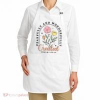 Fearfully And Wonderfully Christian Floral Apron thumb 2