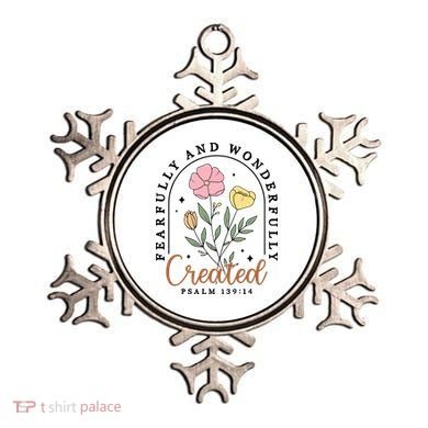 Fearfully And Wonderfully Christian Floral Ornament