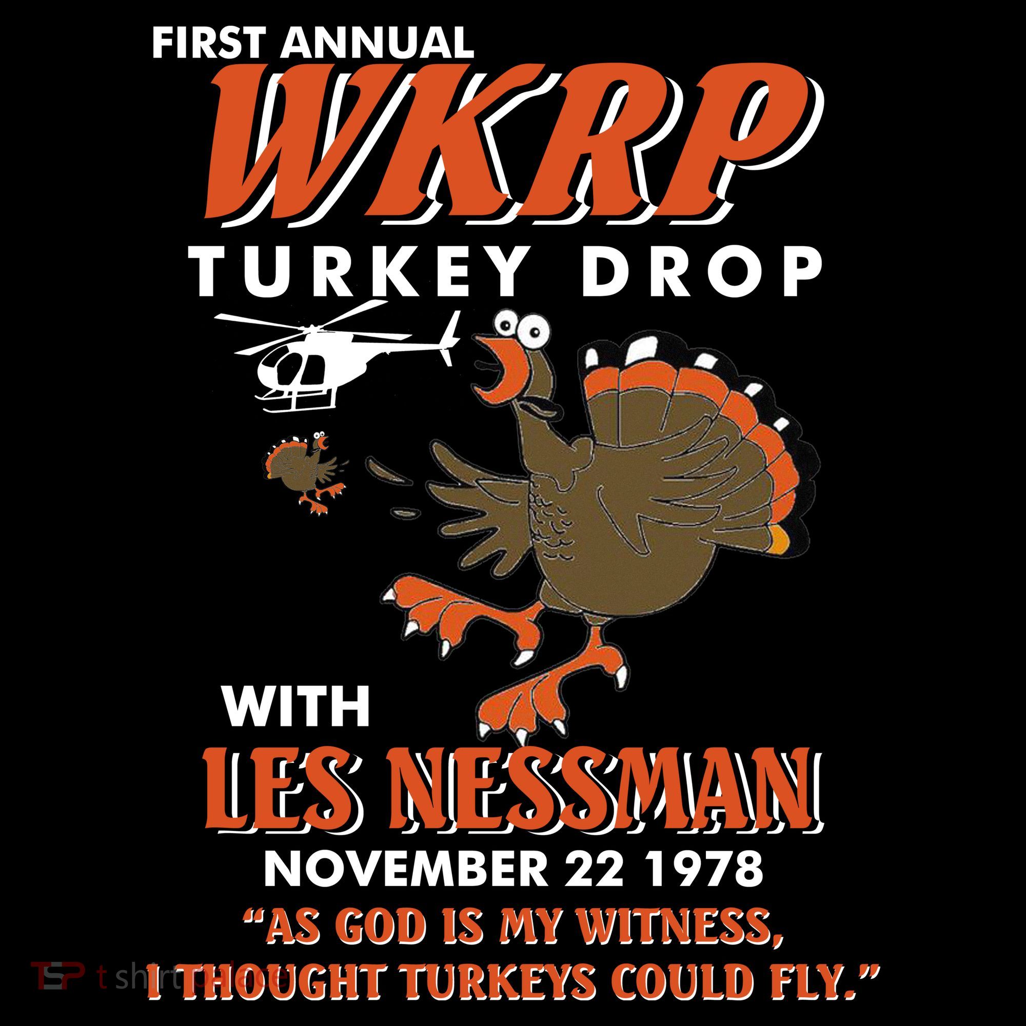 First Annual Wkrp Turkey Drop With Les Nessman Long Sleeve Shirt