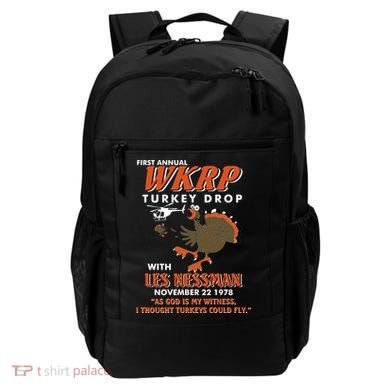 First Annual Wkrp Turkey Drop With Les Nessman Backpack