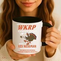 First Annual Wkrp Turkey Drop With Les Nessman Coffee Mug thumb 3