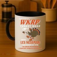 First Annual Wkrp Turkey Drop With Les Nessman Coffee Mug thumb 4