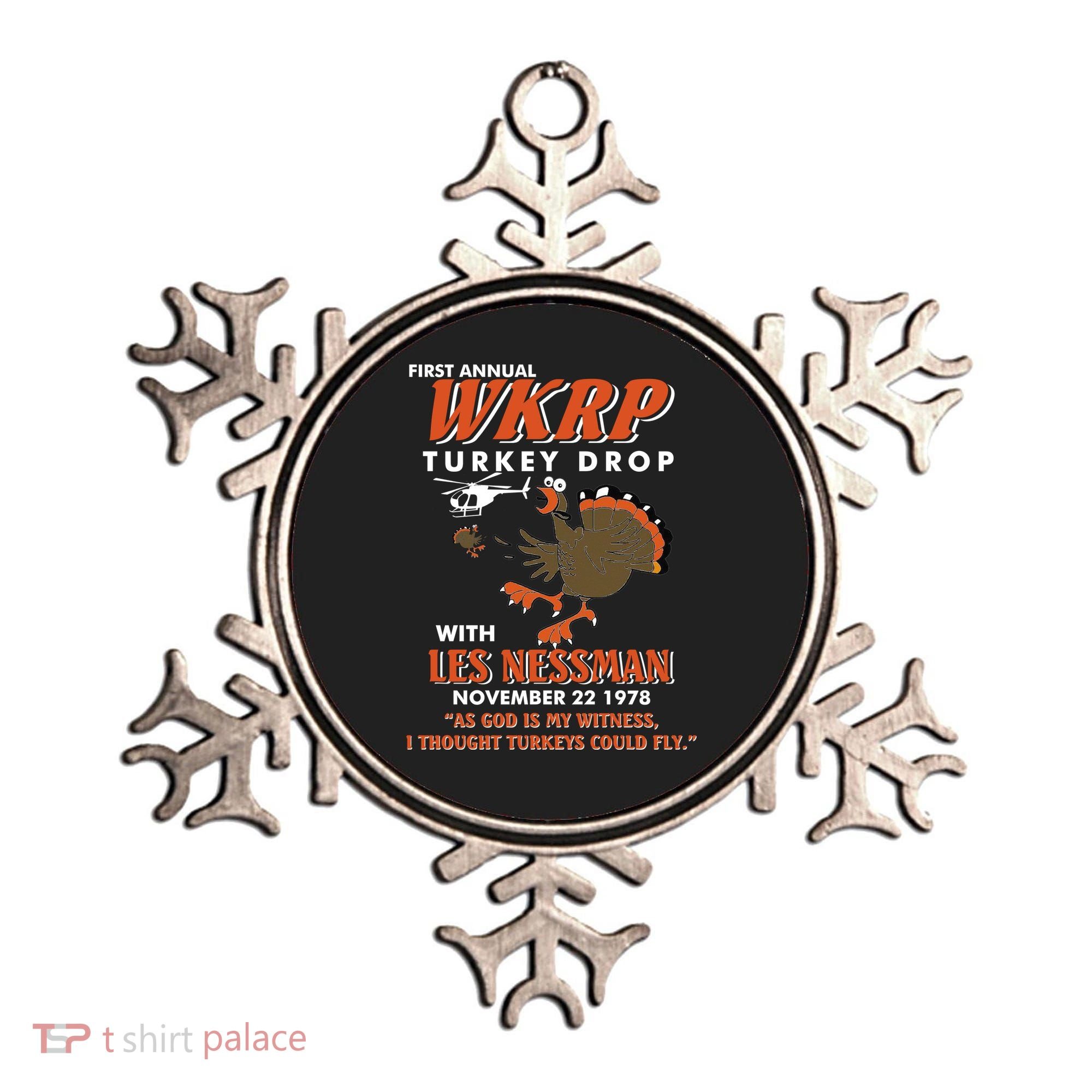 First Annual Wkrp Turkey Drop With Les Nessman Ornament