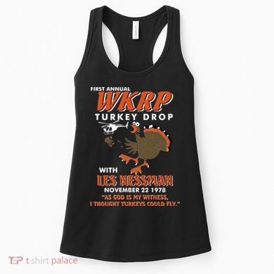 First Annual Wkrp Turkey Drop With Les Nessman Women's Tank Top