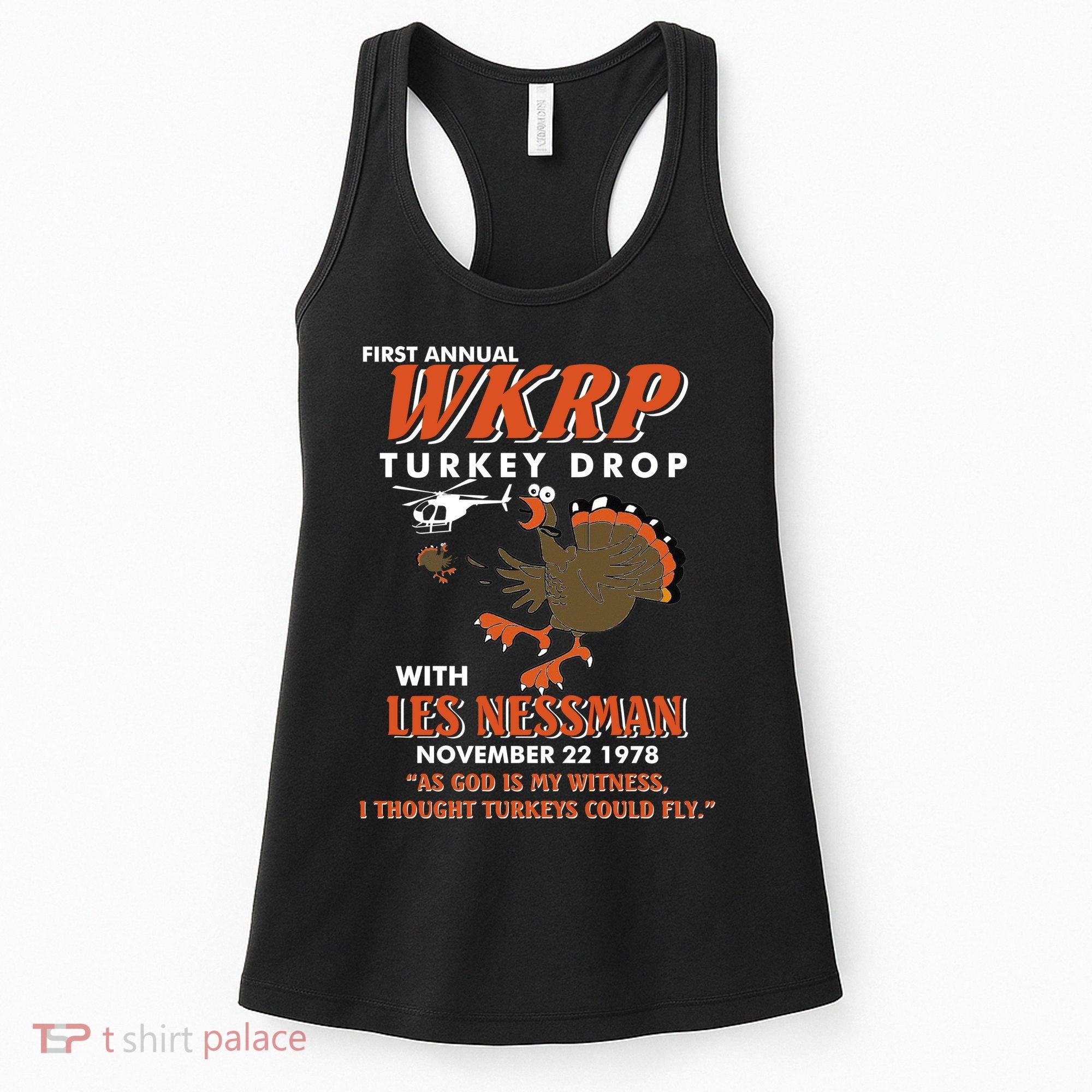 First Annual Wkrp Turkey Drop With Les Nessman Women's Tank Top
