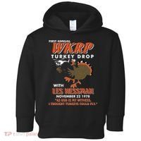 First Annual Wkrp Turkey Drop With Les Nessman Toddler Hoodie thumb 0