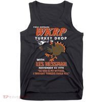 First Annual Wkrp Turkey Drop With Les Nessman Tank Top thumb 0