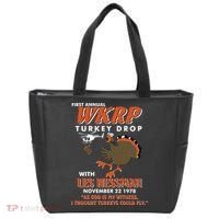 First Annual Wkrp Turkey Drop With Les Nessman Tote Bag thumb 0