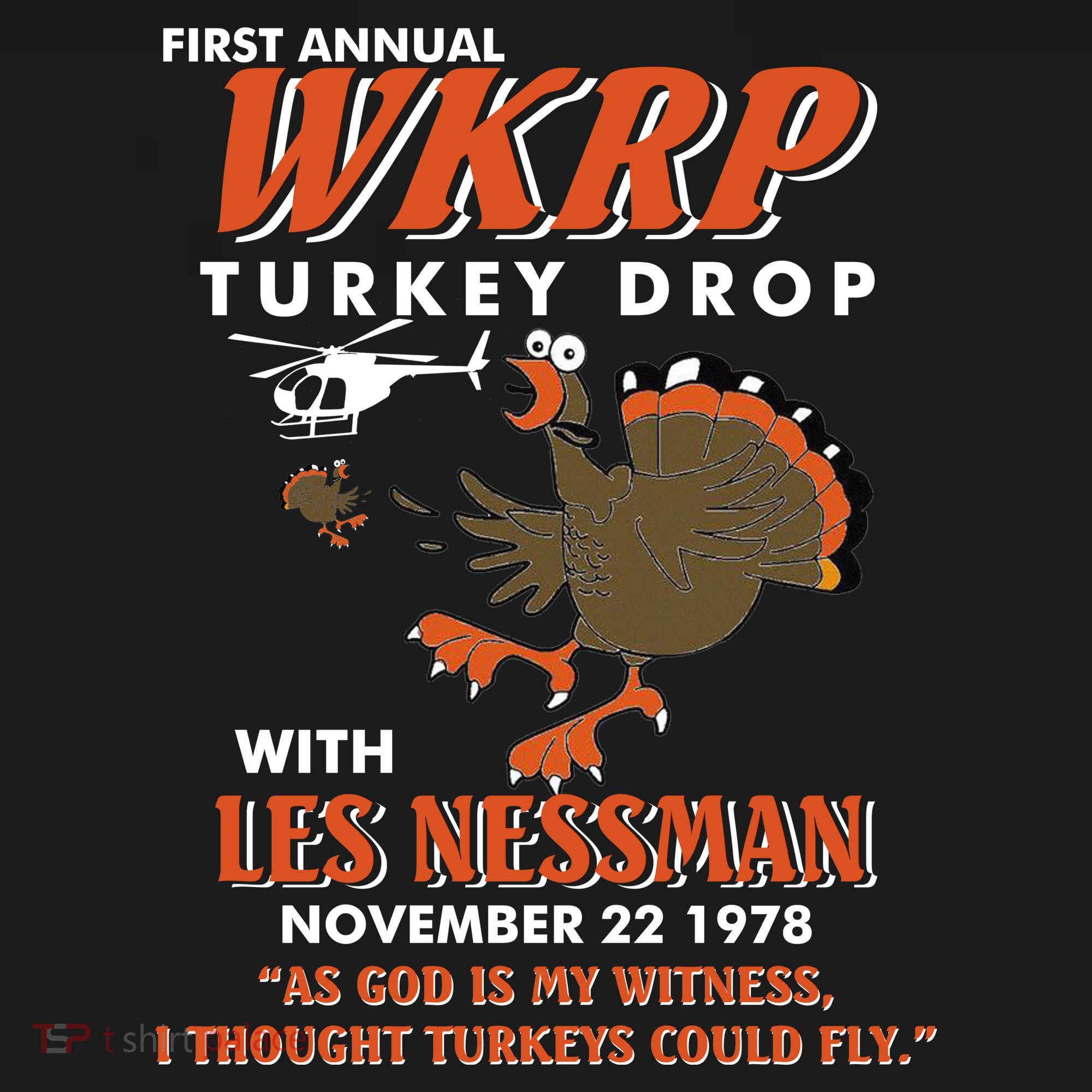 First Annual Wkrp Turkey Drop With Les Nessman Tote Bag