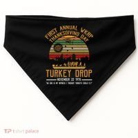 First Annual WKRP Thanksgiving Day Turkey Drop USA-Made Doggie Bandana thumb 0