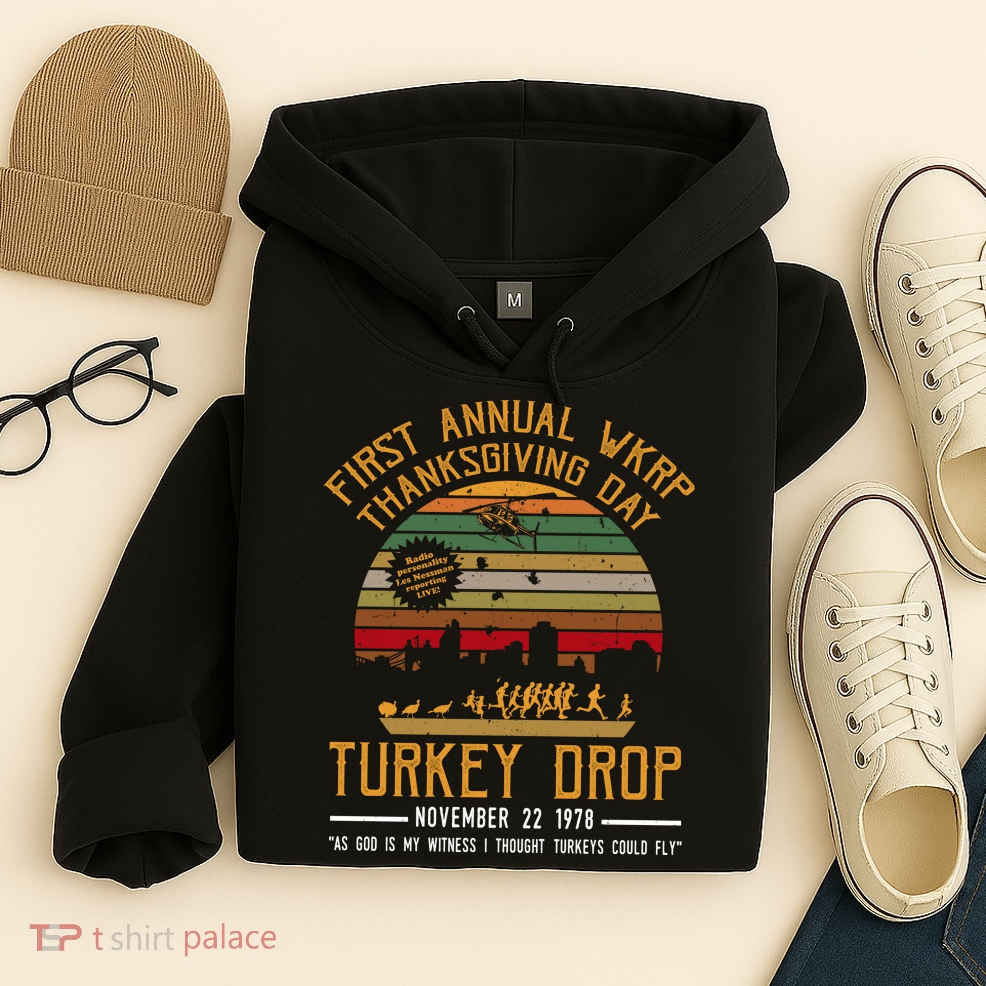 First Annual WKRP Thanksgiving Day Turkey Drop Hoodie