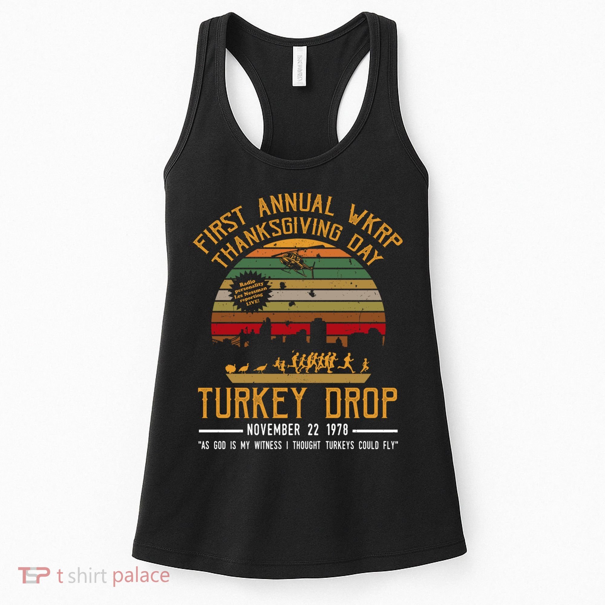 First Annual WKRP Thanksgiving Day Turkey Drop Women's Tank Top
