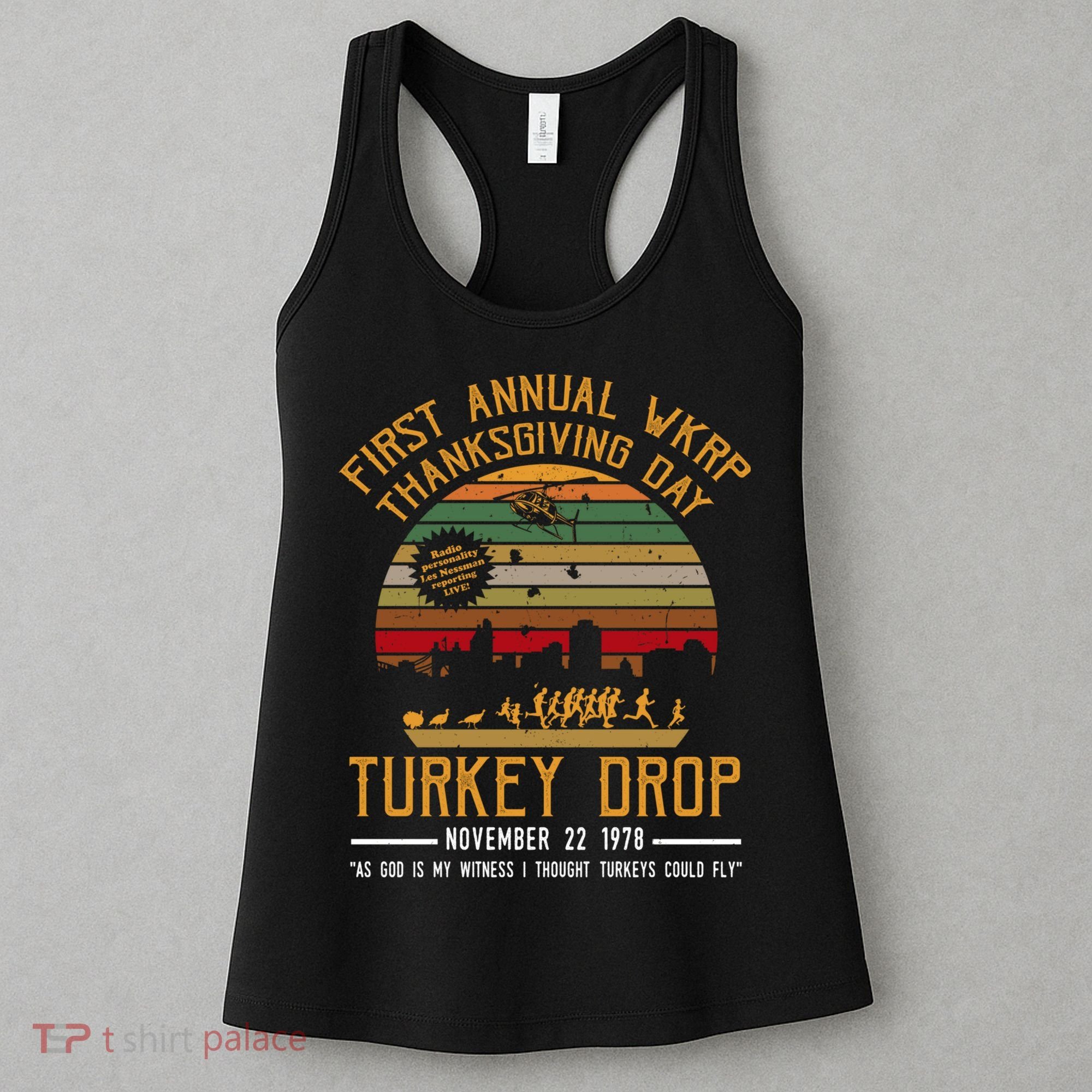 First Annual WKRP Thanksgiving Day Turkey Drop Women's Tank Top