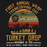 First Annual WKRP Thanksgiving Day Turkey Drop Baby Bodysuit thumb 2