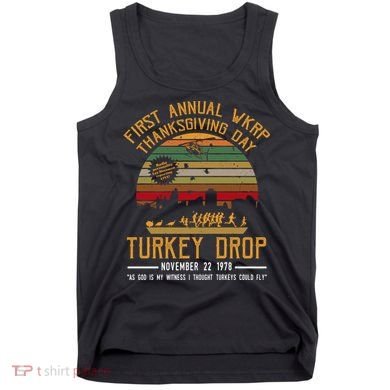First Annual WKRP Thanksgiving Day Turkey Drop Tank Top