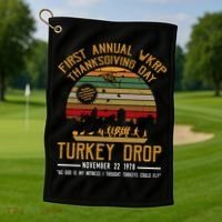 First Annual WKRP Thanksgiving Day Turkey Drop Golf Towel thumb 1