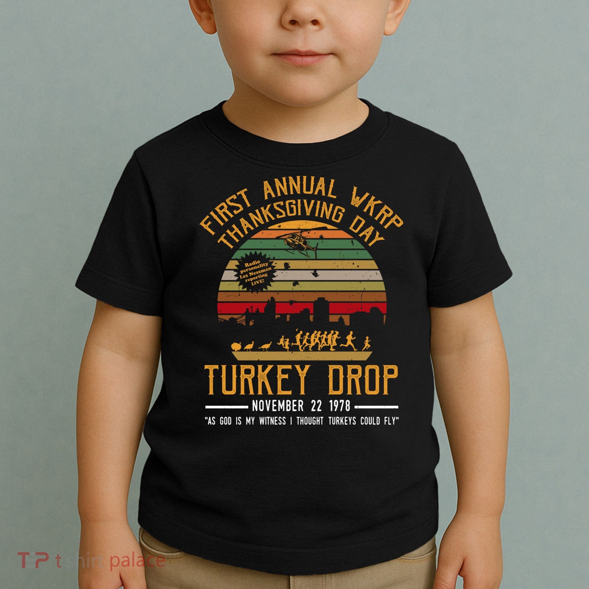 First Annual WKRP Thanksgiving Day Turkey Drop Toddler T-Shirt
