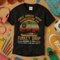 First Annual WKRP Thanksgiving Day Turkey Drop Kids T-Shirt thumb 3