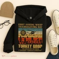 First Annual WKRP Thanksgiving Day Turkey Drop Hoodie thumb 4