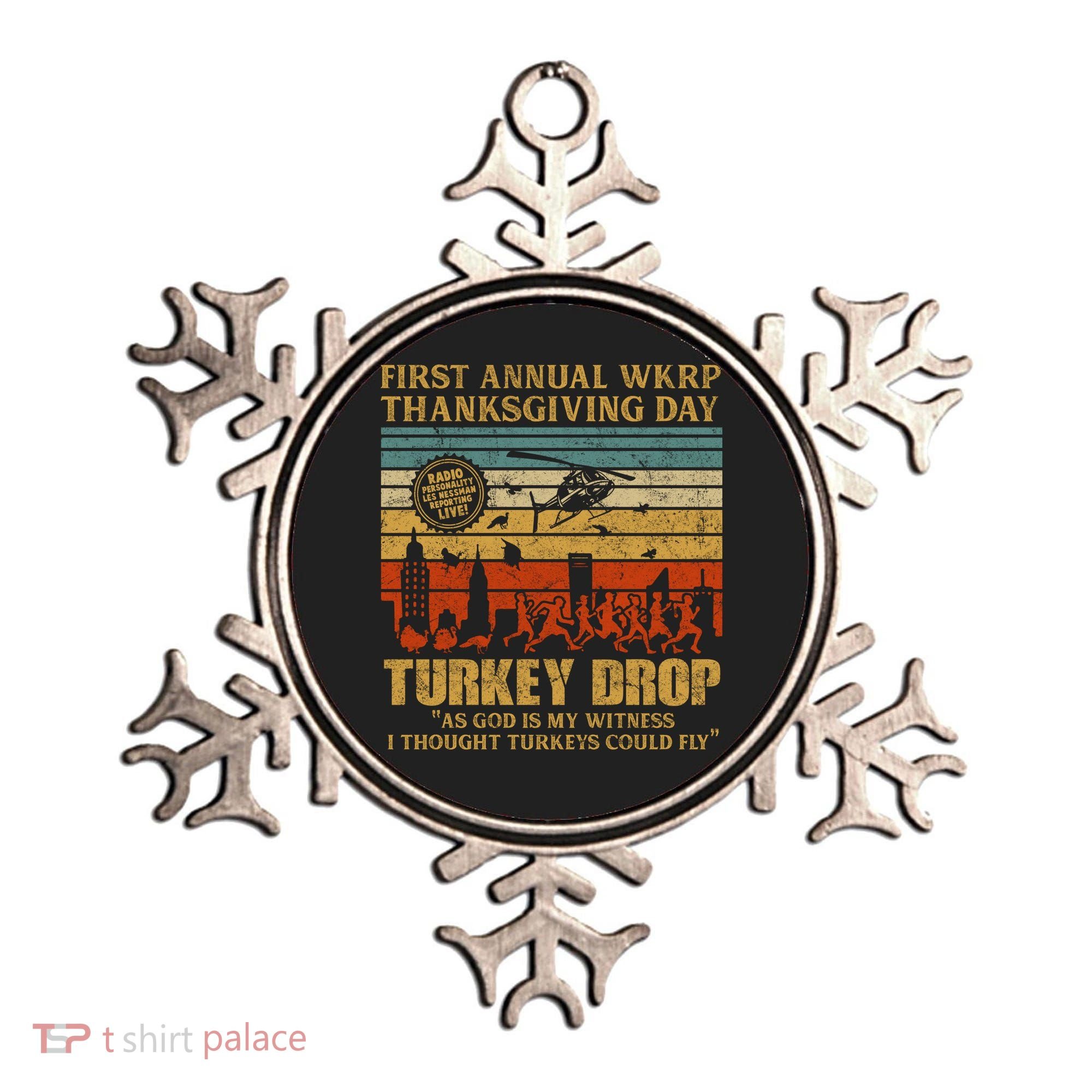 First Annual WKRP Thanksgiving Day Turkey Drop Ornament