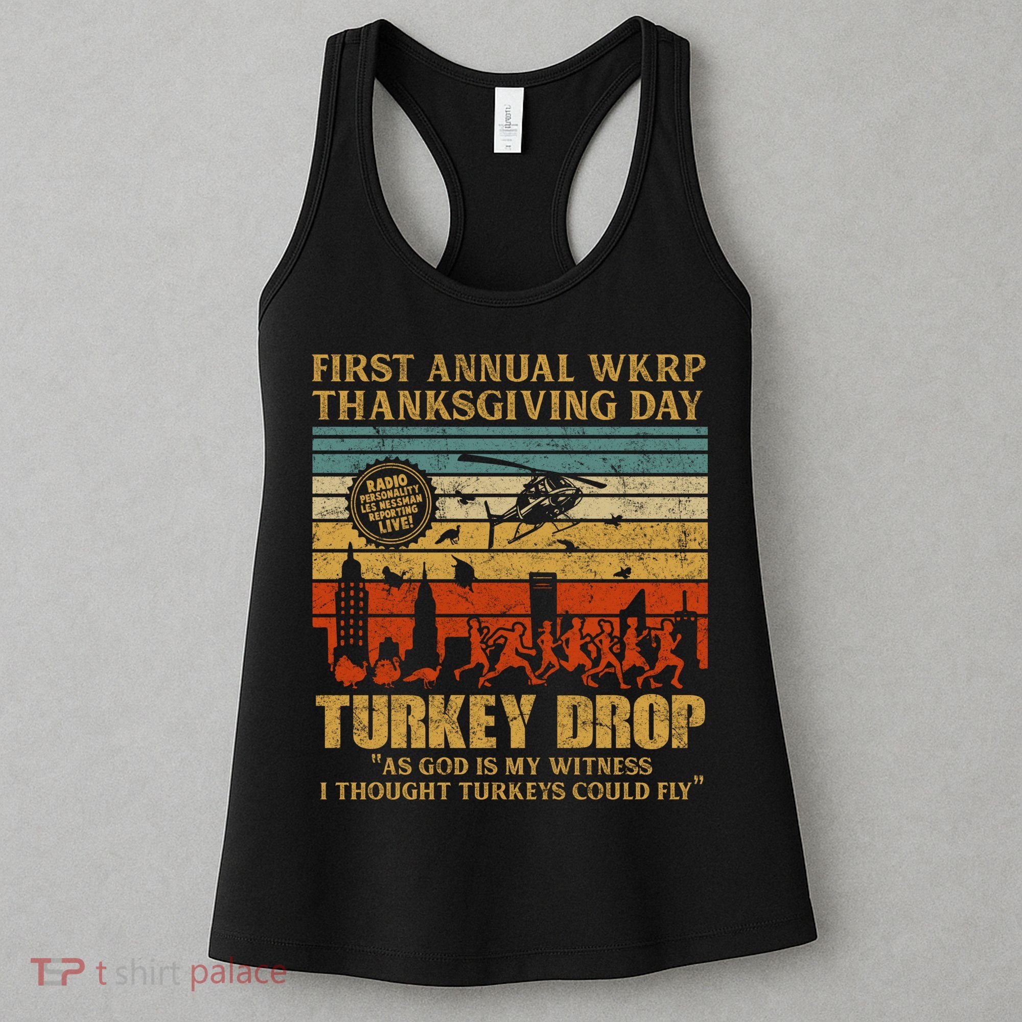 First Annual WKRP Thanksgiving Day Turkey Drop Women's Tank Top