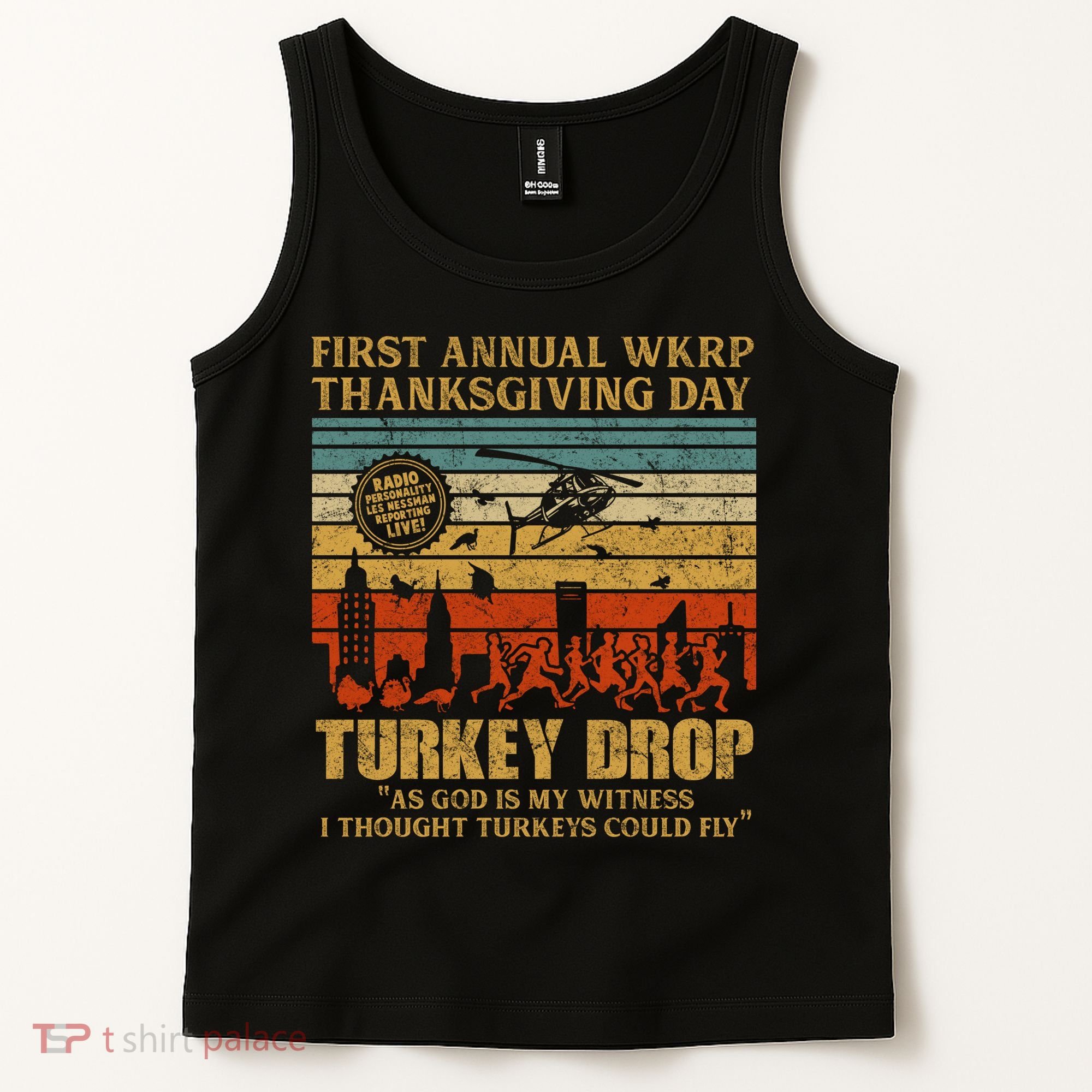 First Annual WKRP Thanksgiving Day Turkey Drop Tank Top