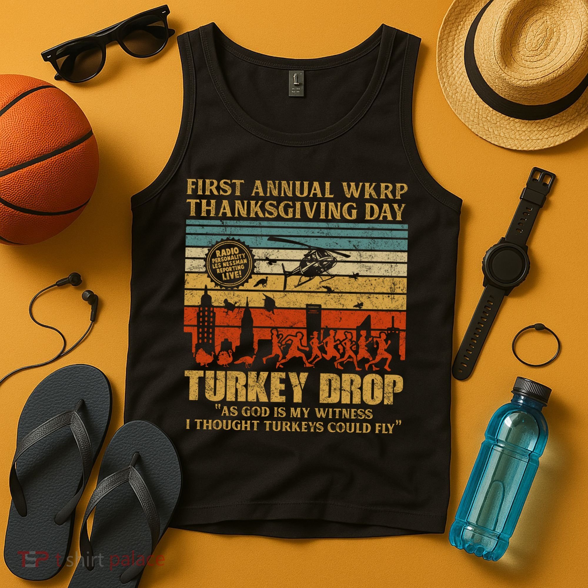 First Annual WKRP Thanksgiving Day Turkey Drop Tank Top
