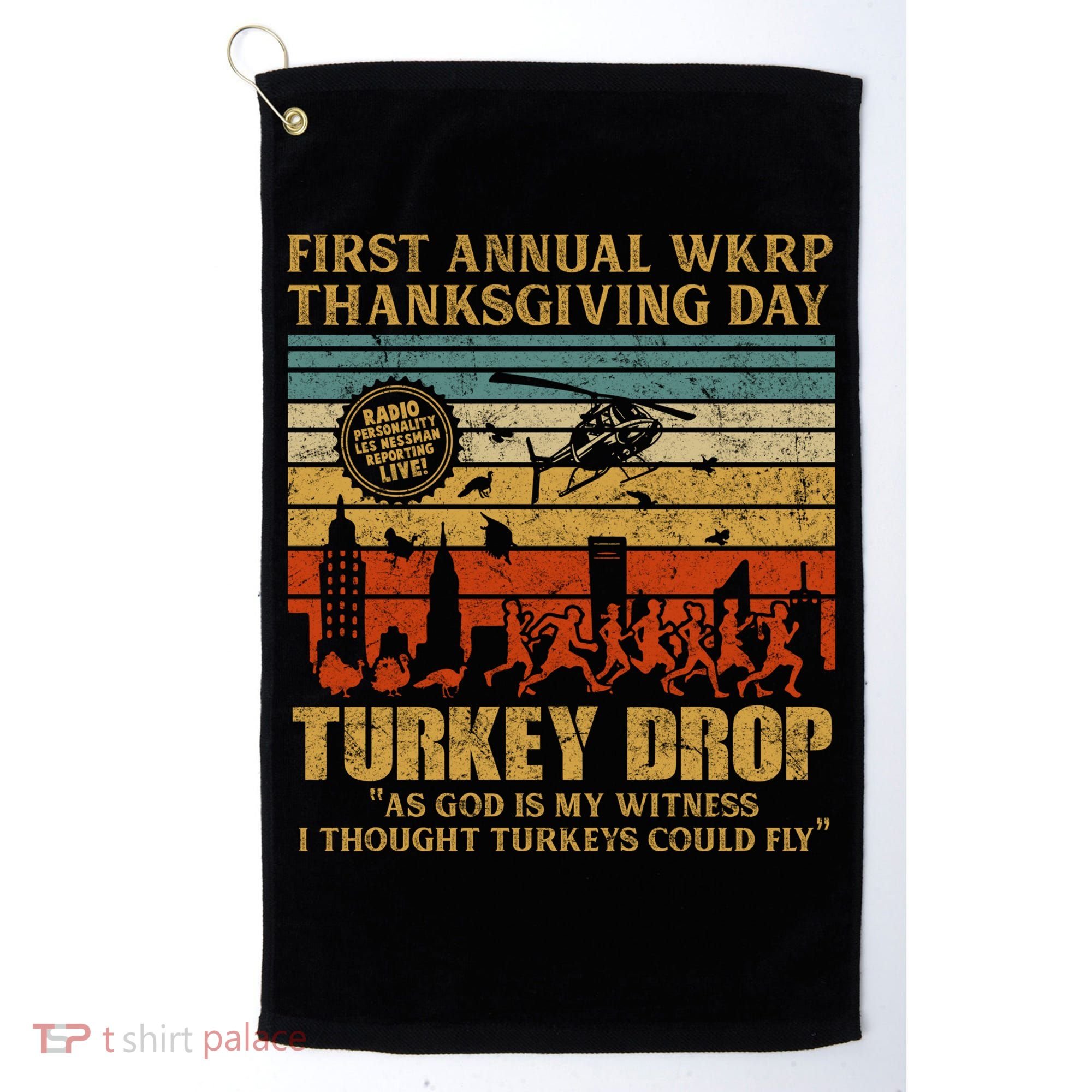 First Annual WKRP Thanksgiving Day Turkey Drop Golf Towel