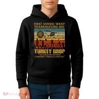 First Annual WKRP Thanksgiving Day Turkey Drop Kids Hoodie thumb 4