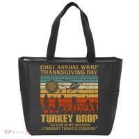 First Annual WKRP Thanksgiving Day Turkey Drop Tote Bag thumb 0