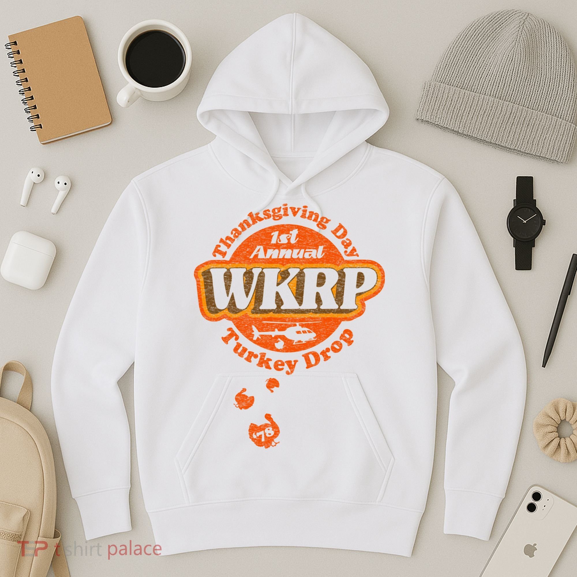 First Annual WKRP Thanksgiving Day Turkey Drop Hoodie