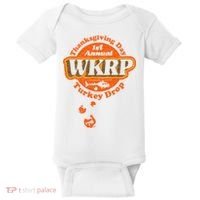 First Annual WKRP Thanksgiving Day Turkey Drop Baby Bodysuit thumb 0